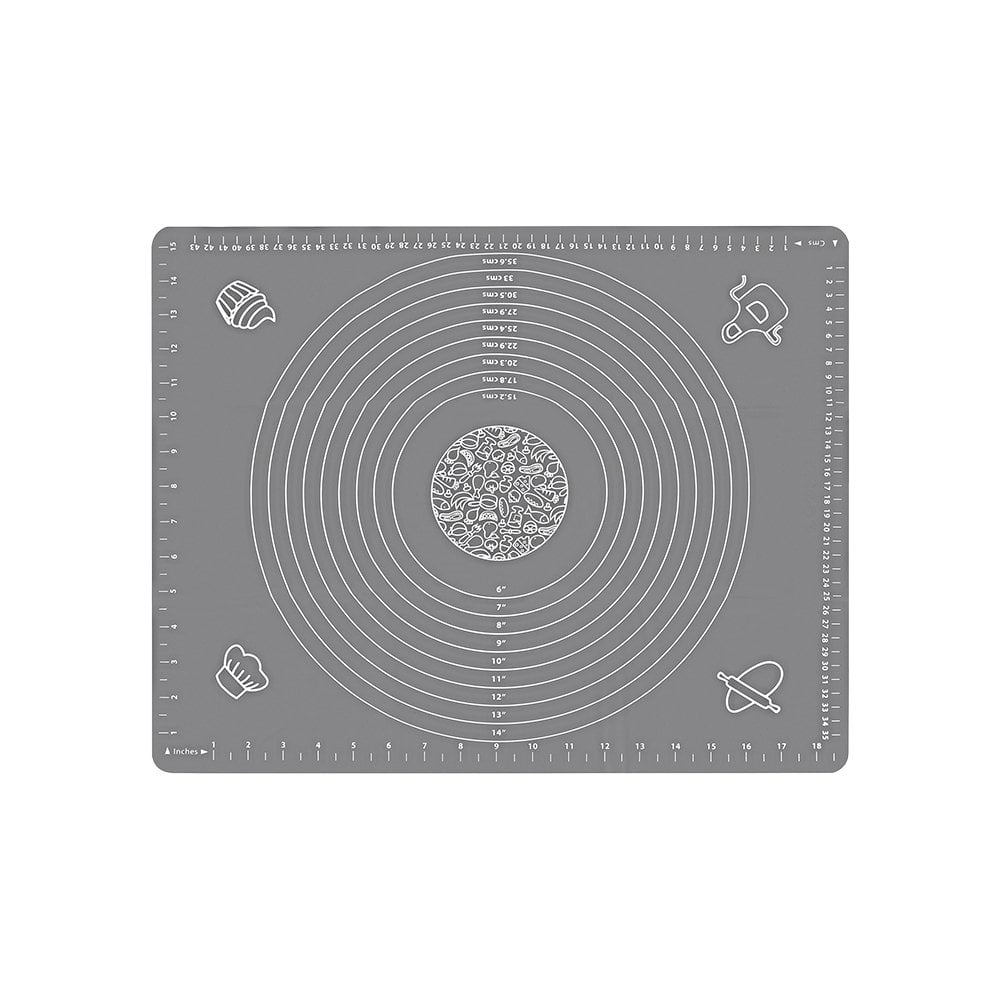 Silikon Hamur Açma Matı (40x50 cm) Gri