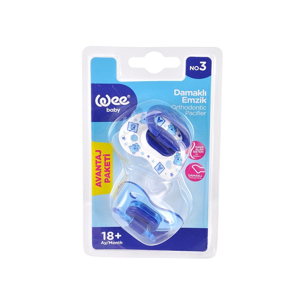 Wee Baby 2’li Damaklı Emzik No:3 - +18 Ay