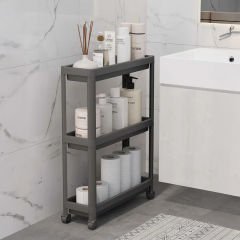 3 Katlı Slim Tekerlekli Raf Ünitesi