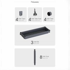 3 Katlı Slim Tekerlekli Raf Ünitesi