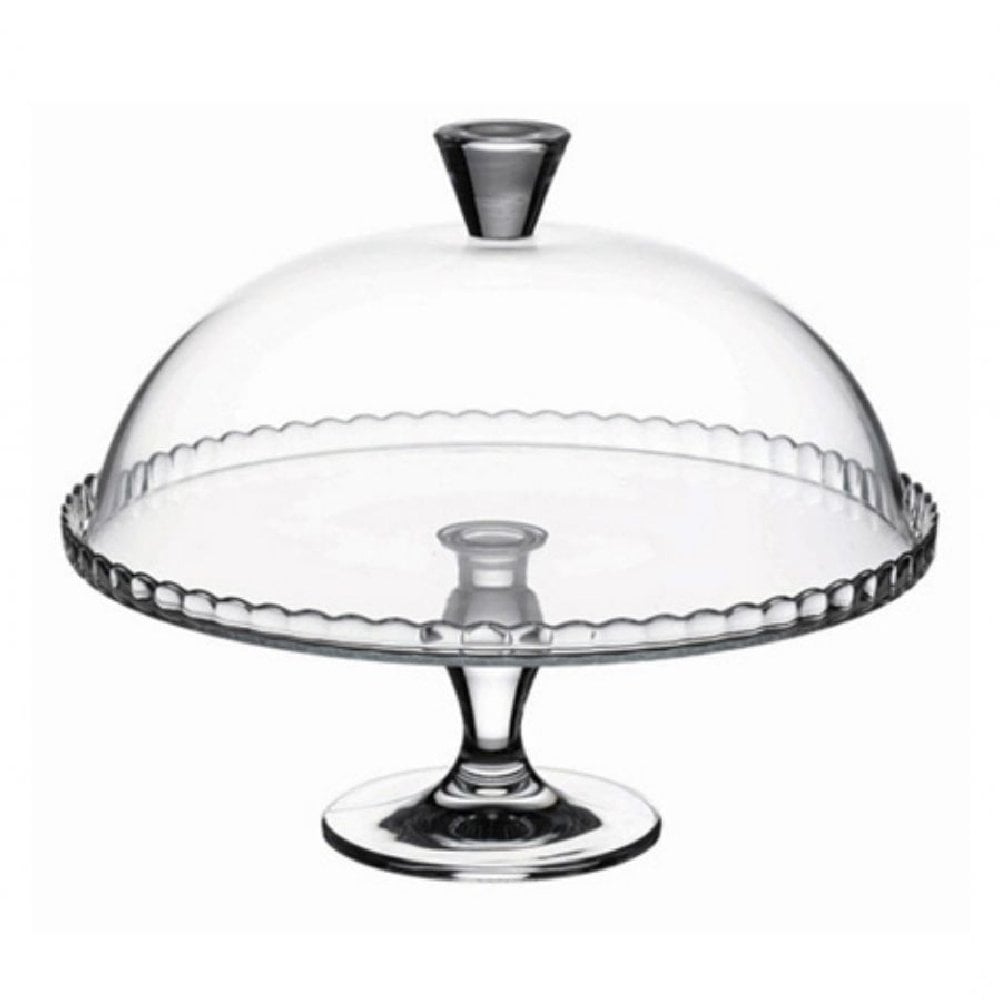 Ayaklı Cam Kek Fanus - 32 cm - Patisserie