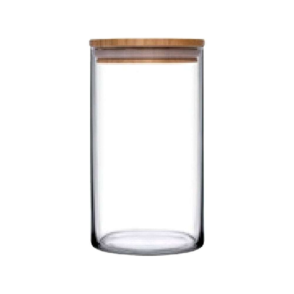 Ahşap Kapaklı Cam Kavanoz - 1480 ml