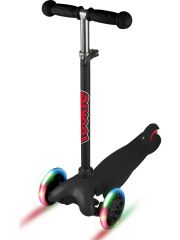 Işıklı Frenli 3 Tekerli Scooter Siyah