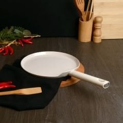 İndüksiyon Tabanlı Pankek Tavası - Silikon Saplı - 26 cm - Belariva - Easy Cook