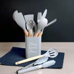 12 Parça Kare Silikon Mutfak Seti