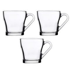 3'lü Cam Kupa Set - Aria - 205 cc