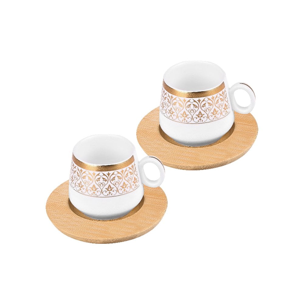 Bambu Tabaklı Fincan Takımı Bambum 2'li