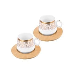 Bambu Tabaklı Fincan Takımı Bambum 2'li