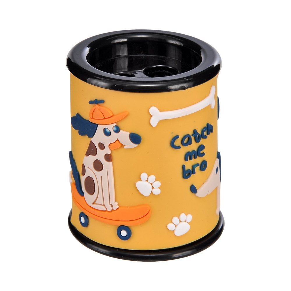 Köpek Desenli Çift Bıçak Kalemtıraş