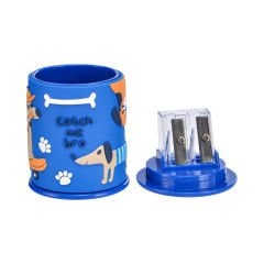 Köpek Desenli Çift Bıçak Kalemtıraş