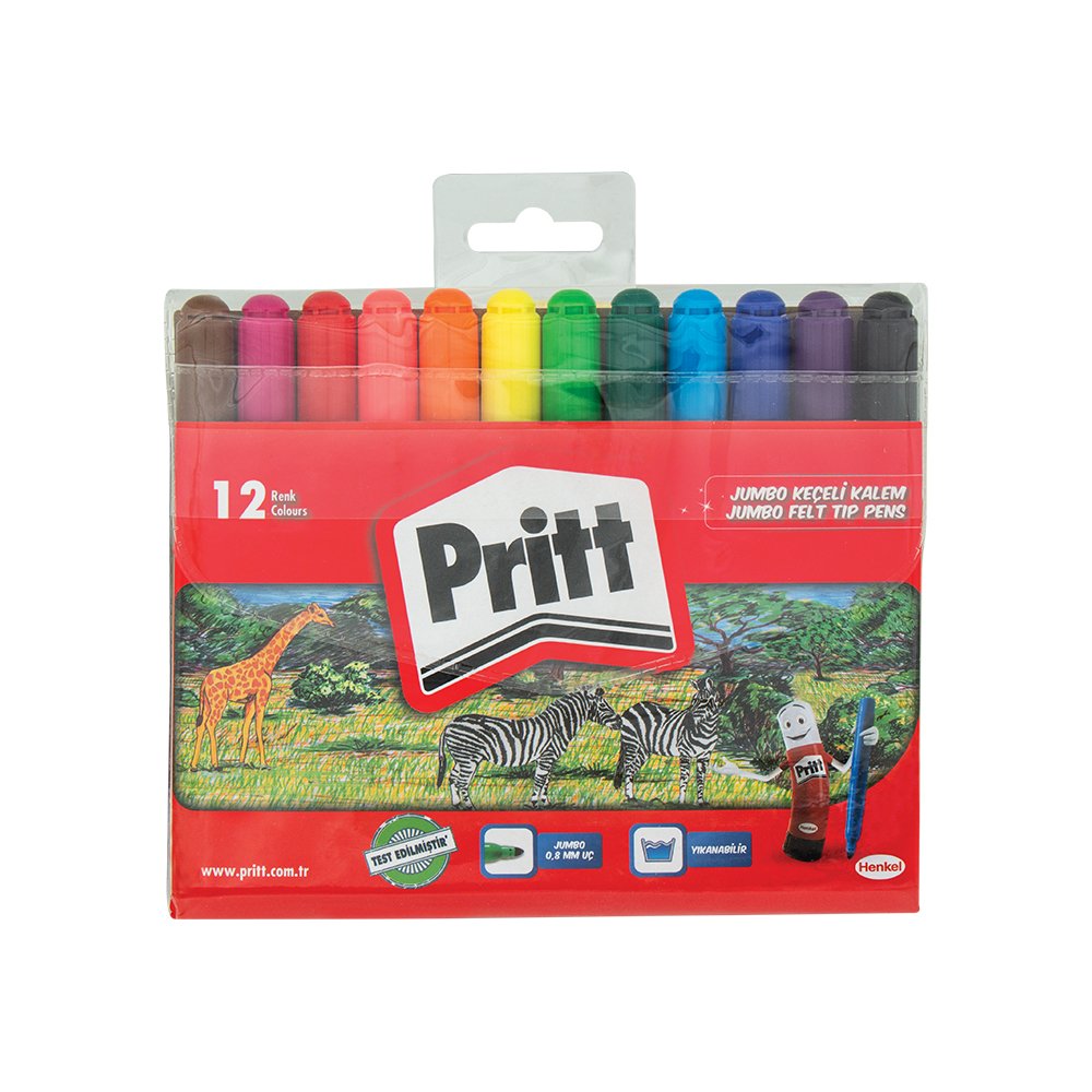 Keçeli Kalem Jumbo 12'li Pritt