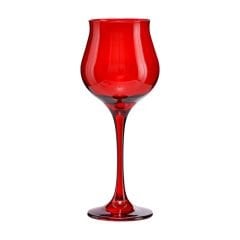 Ayaklı Cam Kırmızı Bardak - 255 cc