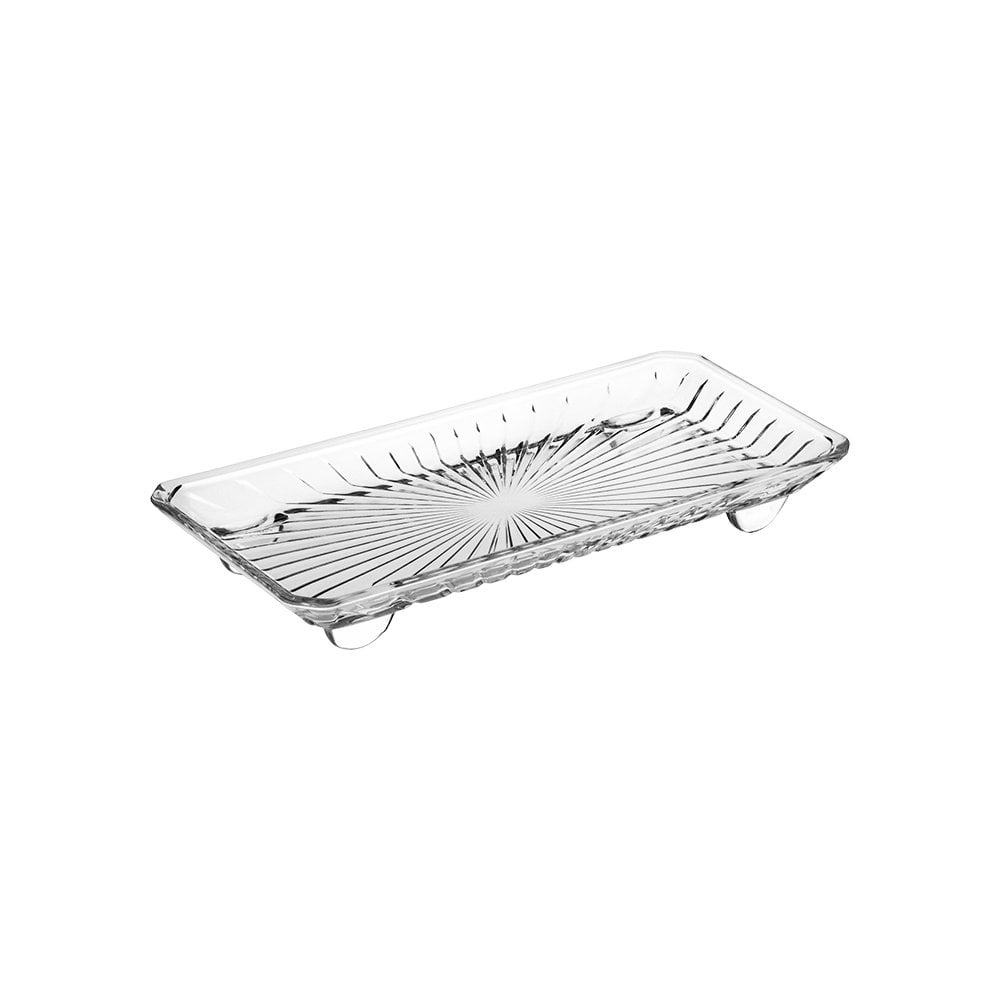 Ayaklı Cam Sunum Tabağı - 29 cm