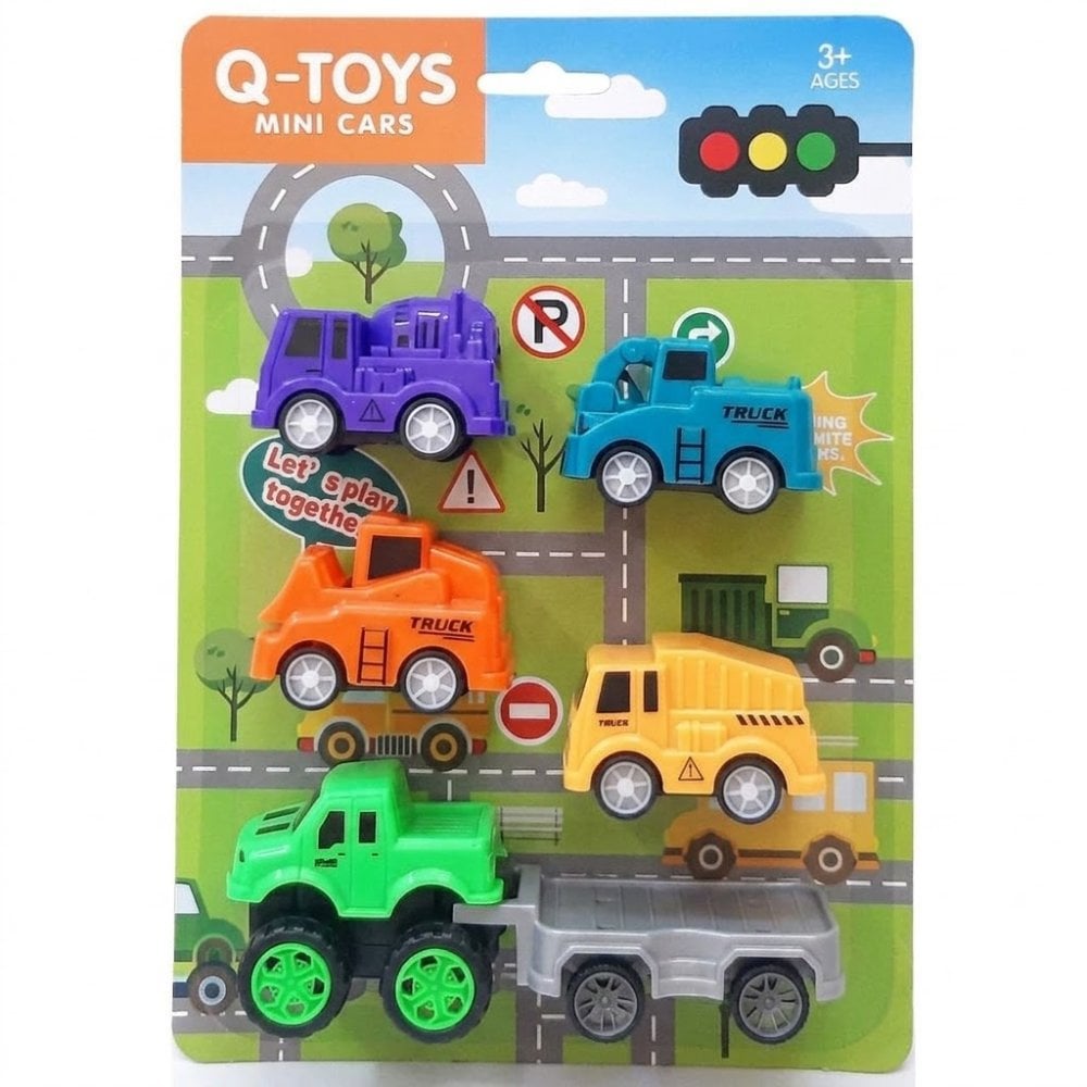 6'lı Çek Bırak Araba Set