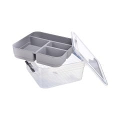 Bölmeli Organizer Kutu - 4,5 L Gri