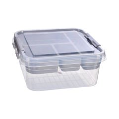 Bölmeli Organizer Kutu - 4,5 L Gri