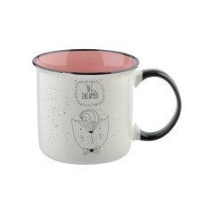 Porselen Kupa - Çift Renk Pembe - No 3