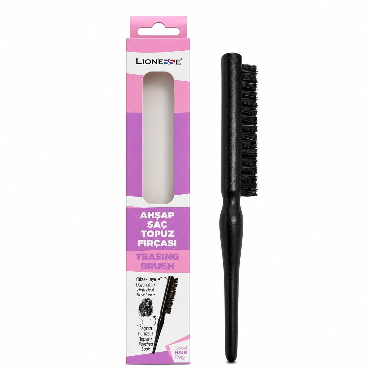 Lionesse İnce Topuz Fırçası