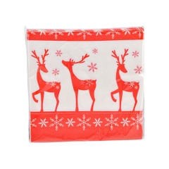 Yılbaşı Desenli 20'li Peçete - 33x33 cm