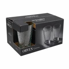 6'lı Cam Su ve Meşrubat Bardağı - 385 cc - Orven