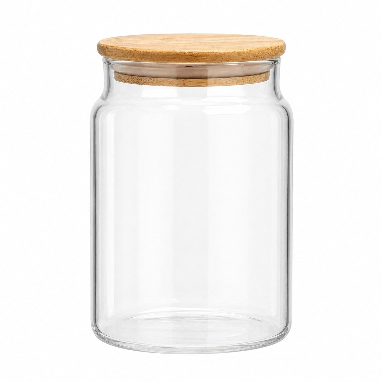 Bambu Kapak Kavanoz Cam - 0,8 L