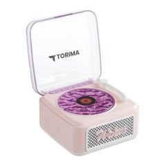 Nostaljik Plak Görünümlü Işıklı  Bluetooth Hoparlör AUX TF Destekli - D61 - Torima