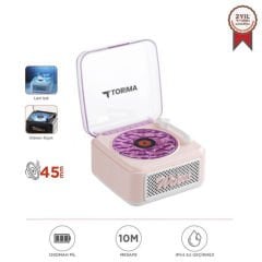 Nostaljik Plak Görünümlü Işıklı  Bluetooth Hoparlör AUX TF Destekli - D61 - Torima