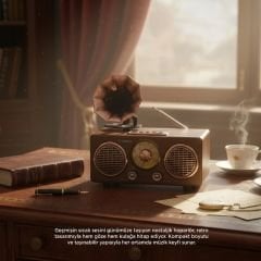 Nostaljik Bluetooth Hoparlör Retro Radyo Kablosuz Speaker - D89 - Torima