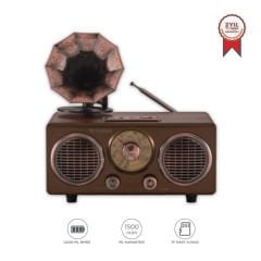 Nostaljik Bluetooth Hoparlör Retro Radyo Kablosuz Speaker - D89 - Torima