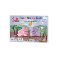 A4 Fon Kartonu 10 Renk