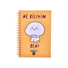 Stickerlı Ajanda 192 Sayfa Sert Kapak.