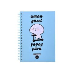 Stickerlı Ajanda 192 Sayfa Sert Kapak.