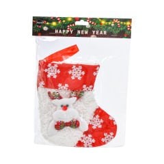 Yılbaşı Süsü Figürlü Çorap - 19x15 cm