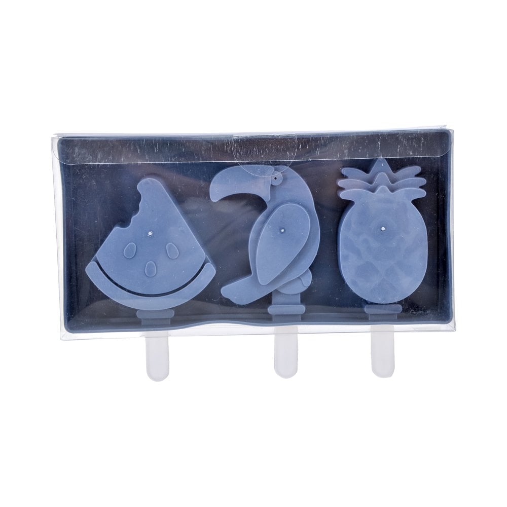 3'lü Silikon Dondurma Kalıbı