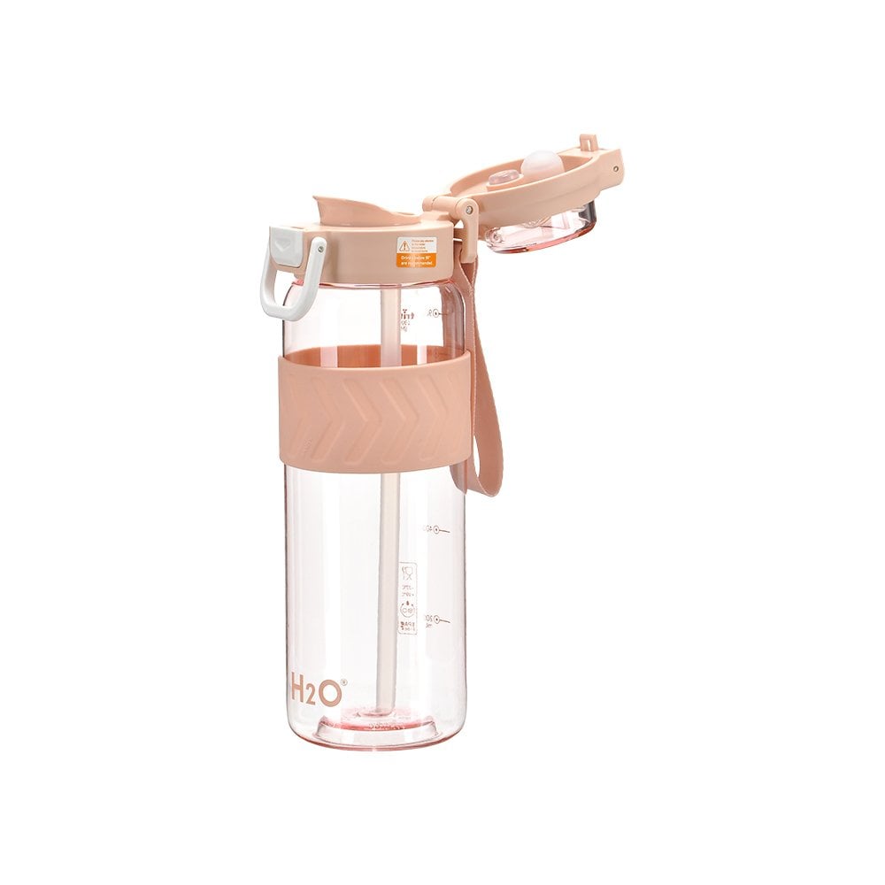 Çift Kapak Pipetli Matara - 1 Litre
