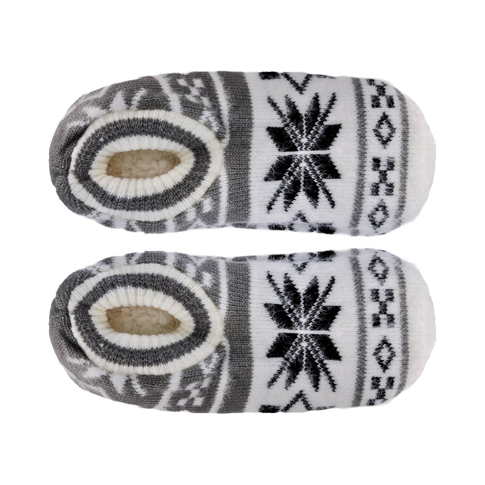 Kar Desenli Kadın Ev Babet Gri