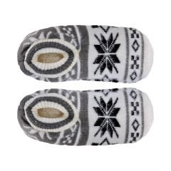 Kar Desenli Kadın Ev Babet Gri