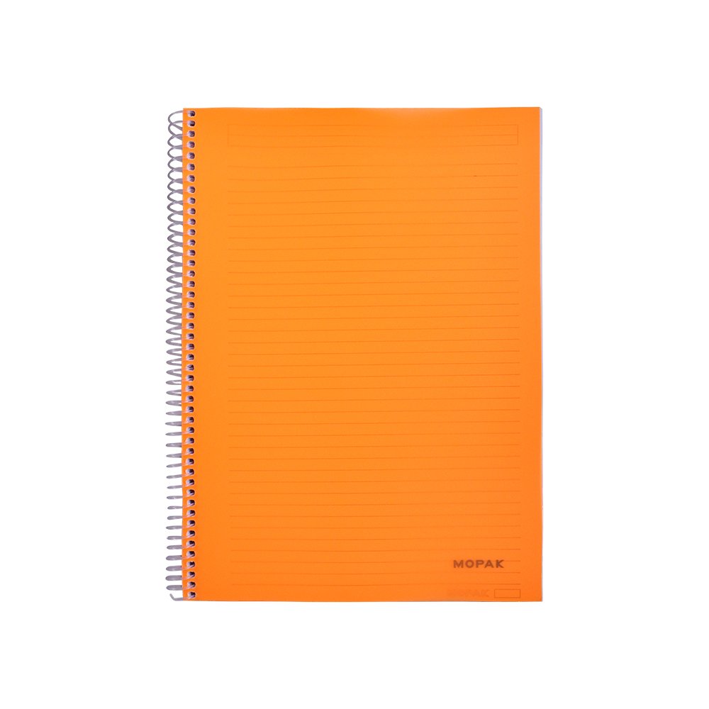 Spiralli 120 Yaprak PP Kapak A4 Çizgili Defter Turuncu