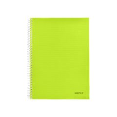 Spiralli 120 Yaprak PP Kapak A4 Çizgili Defter Yeşil