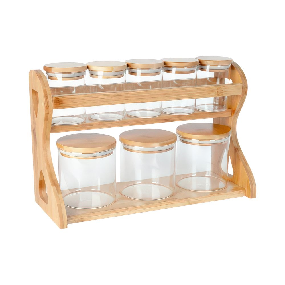 8'li Cam Baharatlık Seti