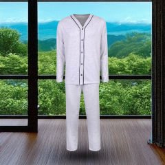 Erkek Pijama Takım Önden Düğmeli M
