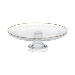 13 Parça Cam Yaldızlı Çay Sunum Seti