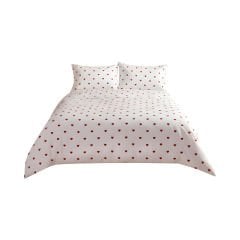 Kalp Desenli Çift Kişilik Nevresim Takımı - 200X220 cm