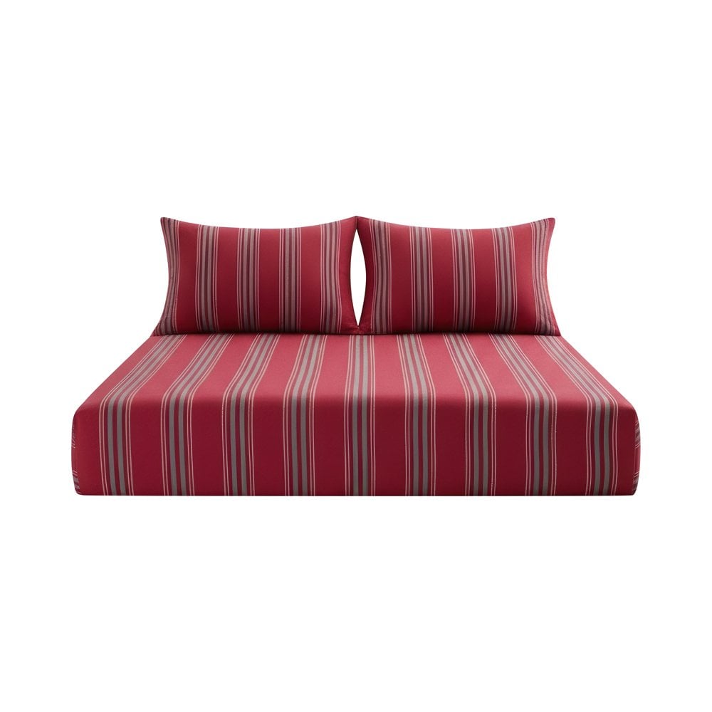 Armürlü Çift Kişilik Lastikli Çarşaf Yastık Set - 160x200 cm