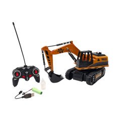 Uzaktan Kumandalı Işıklı Duman Atan İş Makinesi