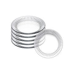 6'lı Frezya Cam Pasta Tabağı - 16 cm