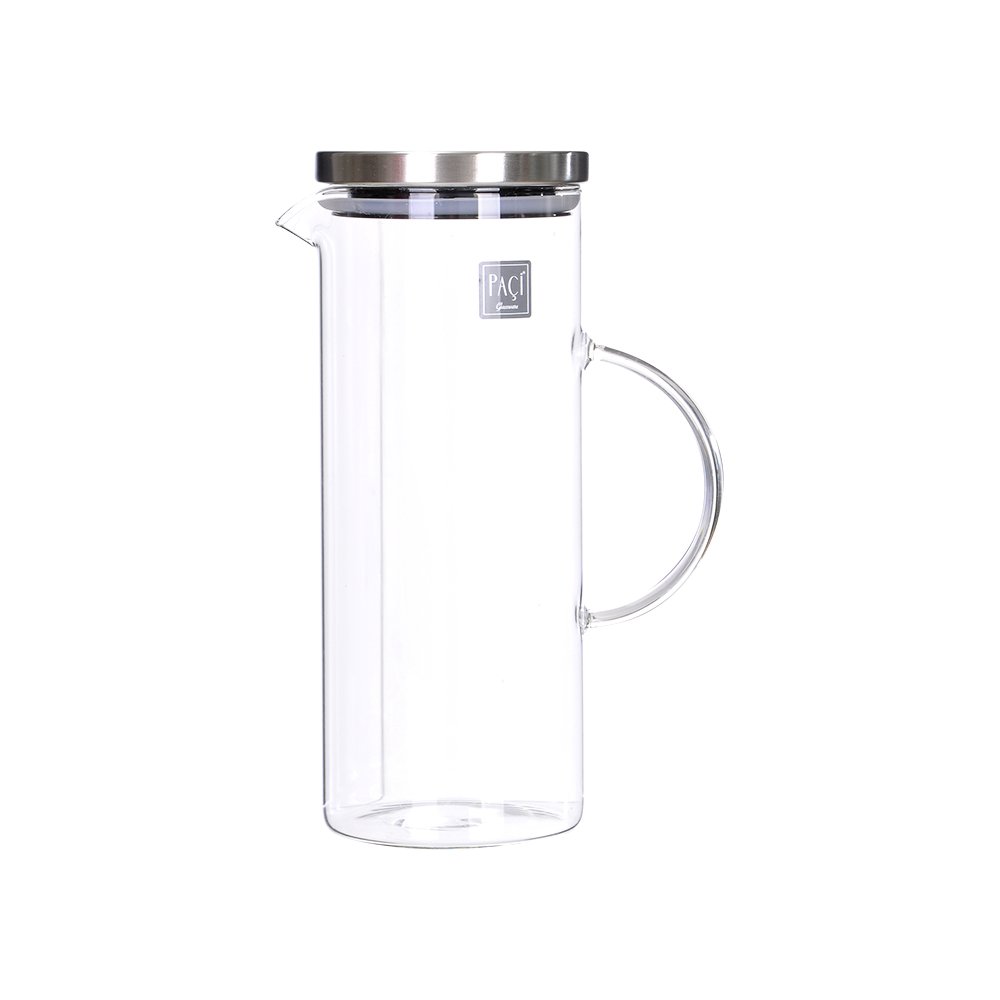 Metal Kapaklı Cam Sürahi  - 1,5 Litre