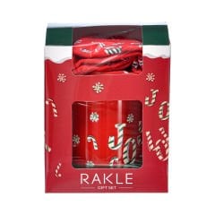 Desenli Yılbaşı Kupa / Çorap Set