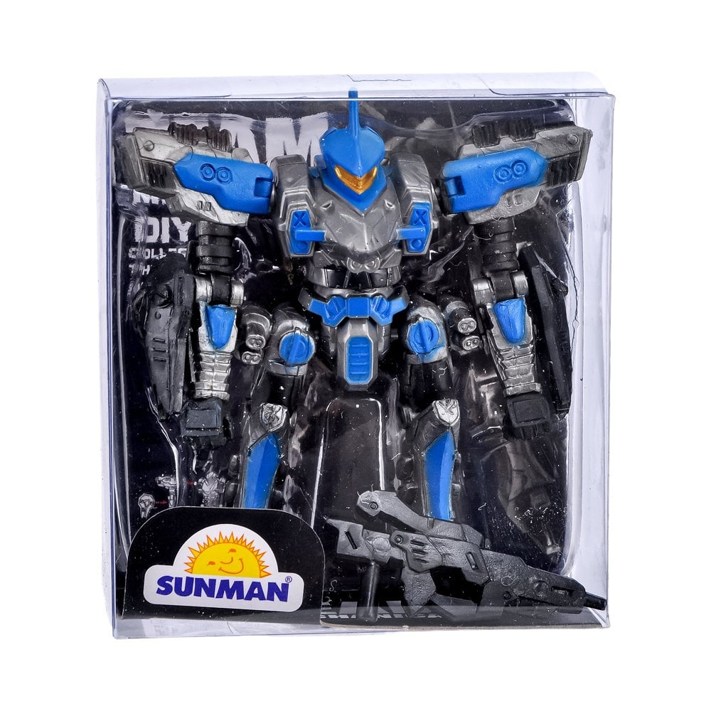 Silahlı Kutulu Mini Robot Figür