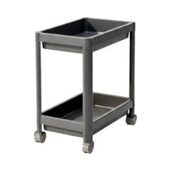 2 Katlı Tekerlekli Raf Ünitesi - 36x23x40